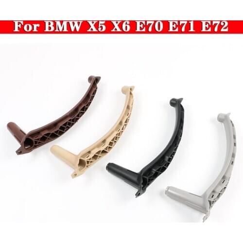 For BMW X5 X6 E70 E71 E72 Car Inner Door Panel Handle Pull Trim Cover Auto Interior Armrest