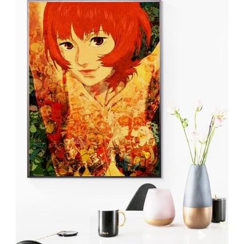 Japanese Pop Animation Retro Poster Canvas Painting Wall Art Nordic Posters and Prints Wall Pictures for Living Room Decoration
