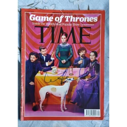 Hand signed Lena Headey autographed TIME magazine blue ink limited 112019