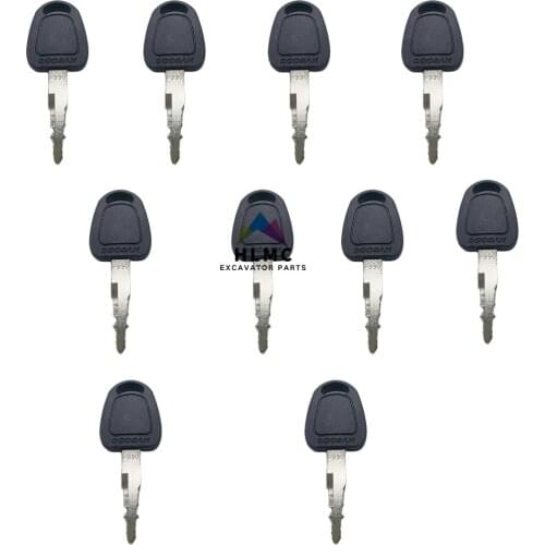 2PCS Excavator Heavy Equipment parts Doosan F990 Ignition Key