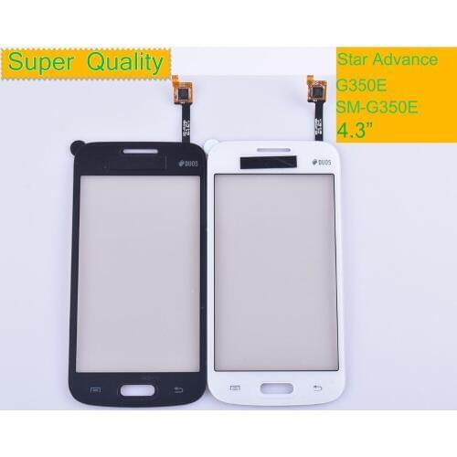 10Pcs/lot G350E For Samsung Galaxy Star Advance G350E SM-G350E Touch Screen Panel Sensor Digitizer Glass Touchscreen NO LCD