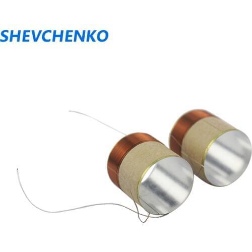 Shevchenko 19.5mm white aluminum speaker woofer voice coil bass ring 2 layer coil 2pcs