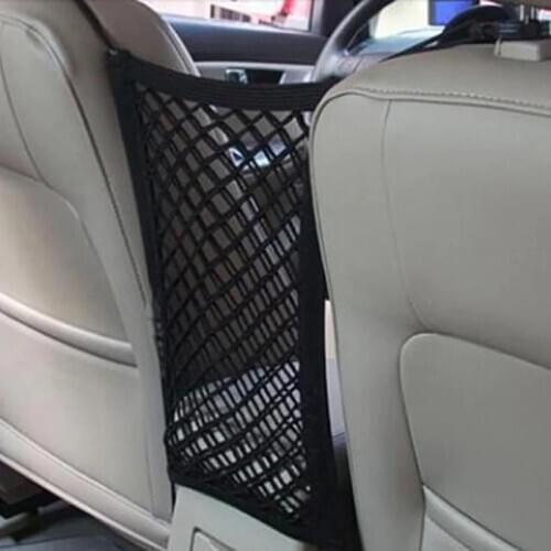 30*25cm Car Organizer Seat Back Storage Elastic Car Mesh Net Bag