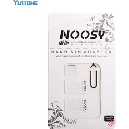 500Sets/lot 4 In 1 Nano Micro SIM Card Adapter Eject Pin For iPhone 7 6 6S Plus 5 4 For Samsung For Huawei For HTC Phones