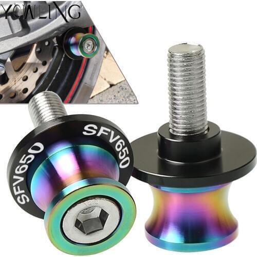 8mm Swingarm Stand Screw CNC Motorcycle Swing Arm Spools Sliders bobbins FOR SUZUKI SFV650 GLADIUS 2010 2011 2012 2013 2014 2015