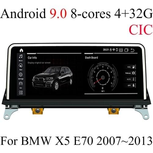 Android 9.0 8 cores 4+32G Car multimedia Player Navigation GPS radio For BMW X5 E70 2007~2013 Original CIC