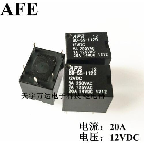 BD-SS-112D 12VDC 5PIN 20A 12V Relay DC12V