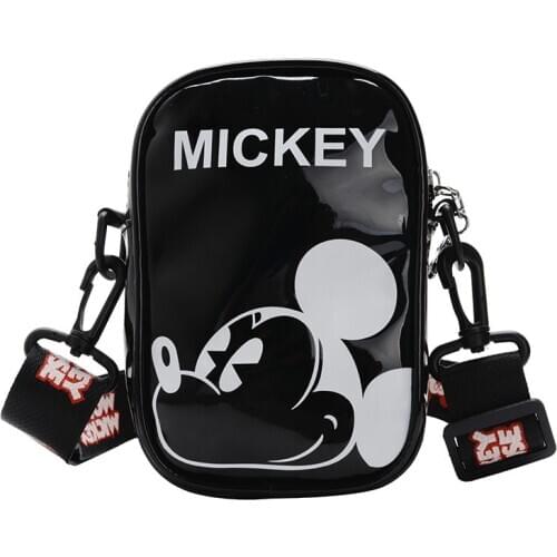 Disney Mickey Mouse Dolls Childrens Messenger Bag Cartoon Mickey Minnie Mouse Figures Children Shoulder Bag Boy Girl Chest Bag