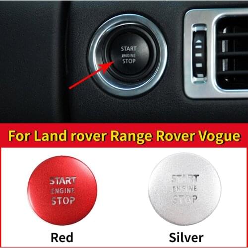 For Land Rover Range Rover Vogue 2010-2012 Aluminum alloy Engine START Button Replace Cover STOP Switch Car Accessory