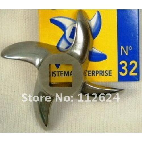 FREE SHIPPING 32# stainless steel meat grinder knife blade,Replacement Blade for #32 Electric Meat Grinder
