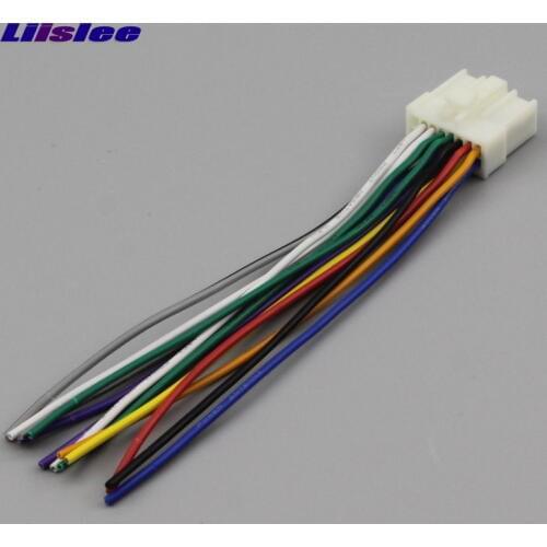 Liislee Car CD DVD Player Power Wire Cable Plug For Mitsubishi V3 Lingyue / Zingge / Lancer Plugs Into Factory Radio ISO Female