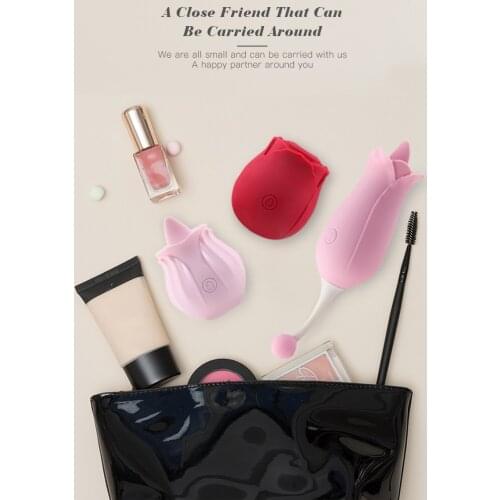 Rose series Licking & High-Frequency G-Spot Clitoral Vibrator Girlfriend gift for women sex toys Sex Shop Free shipping