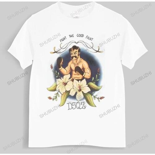 Fashion brand t shirt mens Men T shirt Dsquare Custom Boxers Illustrations of Printed unisex t-shirt teenagers cool tops