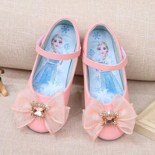 Fashion Children Flat Sandals Kids Girls Wedding Shoes Princess Leather Soft Shoes Girls Party Shoes Size 24-35