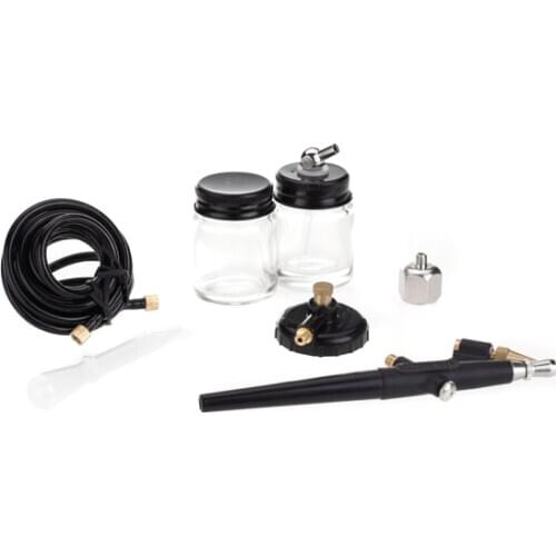 Set Of Air Brush Air hose Glass Jars Regulator Connector Dropper Painting Tool Kit For Art Paint