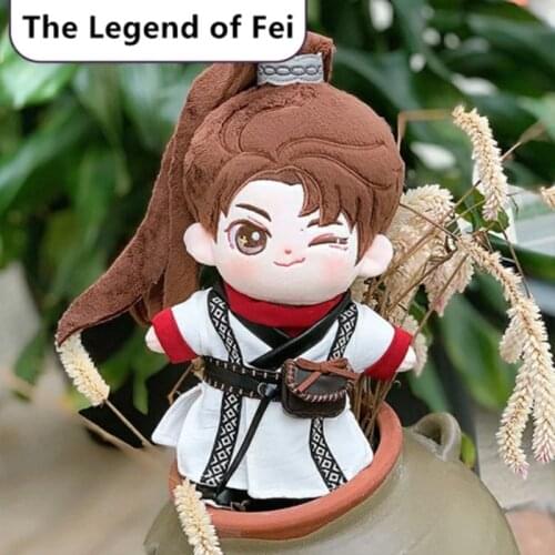 Offical The Legend of Xie Yun Wang Yibo Zhou Fei 20cm Doll Clothes suit dress up props Plush Toy gift cosplay