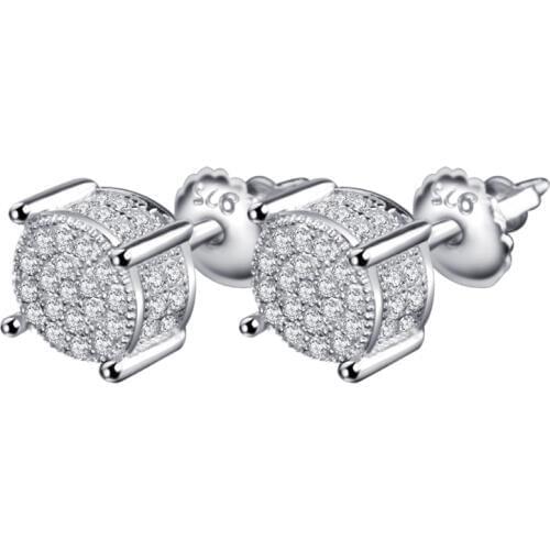OMYFUN Women's Silver Earrings