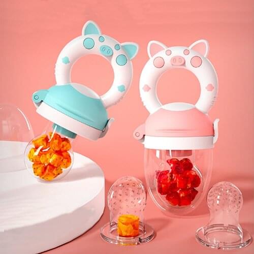 Baby food bite bag Nipple buckle baby Pacifier teeth Soother Nipple Bottle molar rod silicone artifact baby feeding Nipple