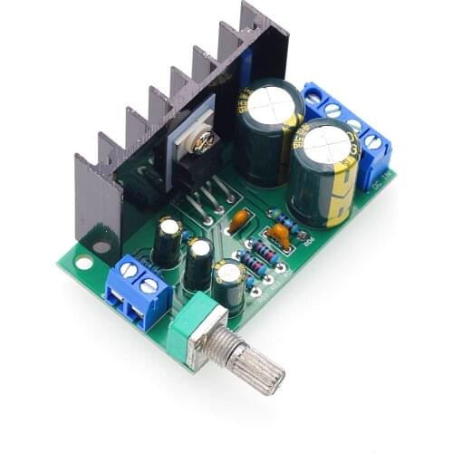 TDA2050 TDA2030 LM1875 Audio Power Amplifier Board 5-120W Amp Module Single Power Supply DC 12-24V Volume Adjustable 1-Channel