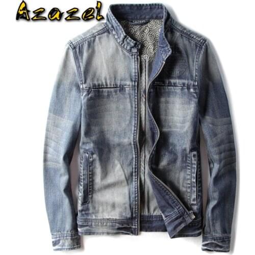 Casual Fashion Slim Fits Mens Denim Jackets Plus Size M-3XL Bomber Jacket Man High Quality Cowboy Male Jean Jacket Coats C2094