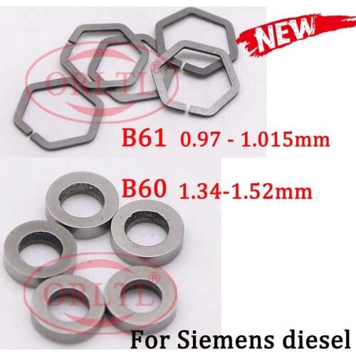 Gasket Piezo B61 Shims for Siemens injector Gaskets Size 0.970-1.015 Nozzle Valve Adjust Washer B60 Accuracy 0.005mm Total 50pcs