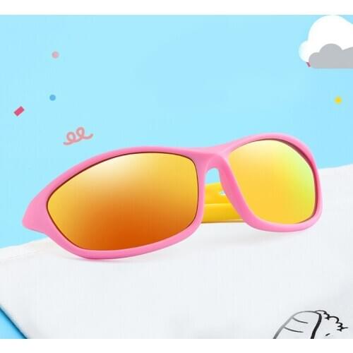 2020 New Polarized Kids Sunglasses Boys Girls Baby Infant Fashion Rubber Polaroid Sun Glasses Children Mirror Shades TR90 UV400