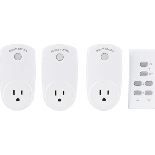 Smart Plug ESPLENTY Remote Control Wireless Socket US (3 Socket+1 Remote)