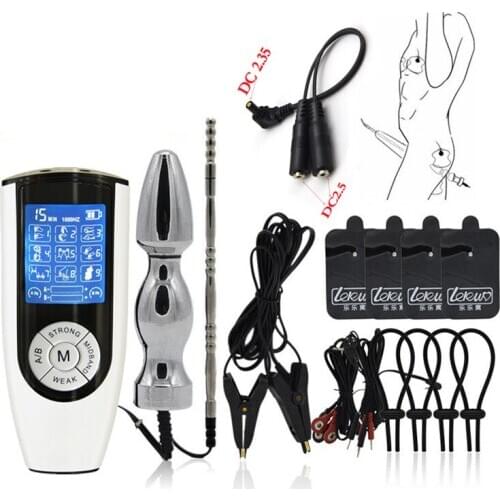 USB Charging Host,Electro Shock Anal Vagina Plug Urethra Catheter Sounds Electro Penis Ring Bdsm Nipple Clips/Pads Adult Sex Toy