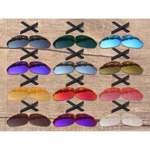 Vonxyz 20+ Color Choices Polarized Replacement Lenses & Ear Socks for-Oakley Straight Jacket 2007 Frame