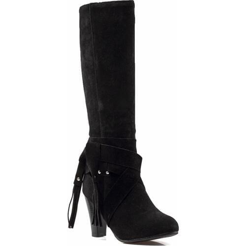 High winds for womens shoes in the winter of 2018 new foreign trade with thick with 40-43 181102 thigh-high boots