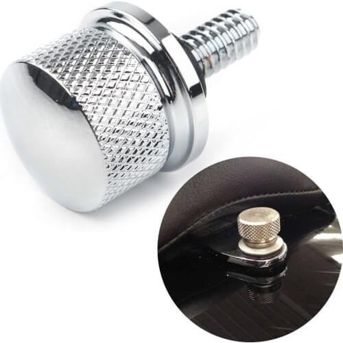 Motorcycle Rear Seat Bolt Screw 6mm for Harley Sportster 1996-2015 with 1/4-20 thread Chrome CNC Aluminum