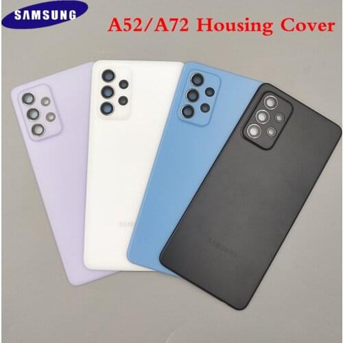 SAMSUNG A52 A72 5G Battery Back Cover Door Rear Housing Case Replacement For Samsung Galaxy A 52 A 72 A525 A725 With Camera Lens