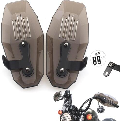 Somke Motorcycle Handguard Protector Windshield Hand Shield For Harley Sporster 883 x48 1200 Cruiser Bobber Chopper Touring