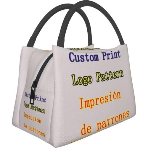 NOISYDESIGNS Custom Pattern Print Thermal Lunch Bag Women Portable Insulated Cooler Bag Picnic Office Reusable Packed Lunch New