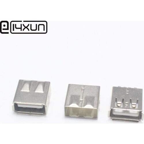 10pcs USB 2.0 Male Female Connector Plug Welding Type USBA Connector DIY Repair Accessories