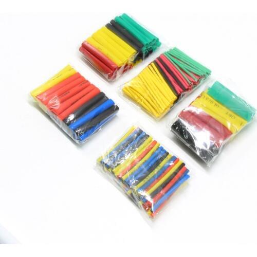 164/328/530pcs Set Polyolefin Shrinking Assorted Heat Shrink Tube Wire Cable Insulated Sleeving Tubing Set