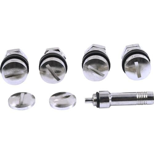 4pcs Stealth Flush Mount Car Wheel Tyre Hidden Valve Stems+Cap Set for Auto Vans BikesTrailers