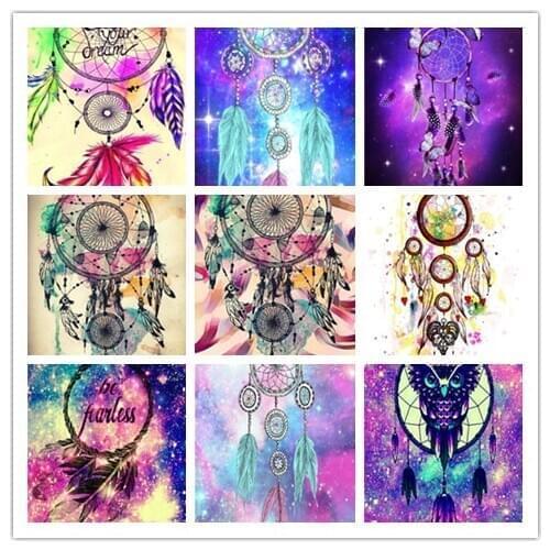 5D DIY Diamond Painting Landscape Full Square Dream Catche Diamond Embroidery Diamond Mosaic Gift Factory Direct