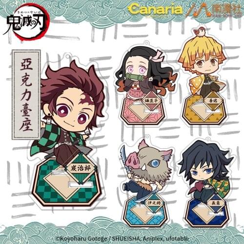 Anime Demon Slayer Kamado Tanjirou Kamado Nezuko Agatsuma Zenitsu Hashibira Inosuke Tomioka Giyuu Character Acrylic Stand