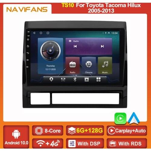 Carplay Android 11 DSP Auto Audio For Toyota Tacoma Hilux 2005-2013 Car Radio Multimedia Video Player 2DIN NO DVD Headunit Wifi