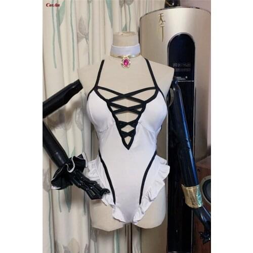 Hot Game Princess Connect! Re:Dive Io Cosplay Costume White Sexy Jumpust Swimsuit Activity Party Role Play Clothing Custom-Make