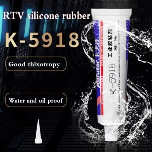 Kafuter k-5918 high temperature resistant, waterproof, oil resistant and impact resistant RTV metal ceramicglass silicone rubber