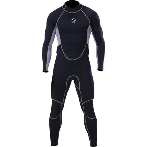 Spearfishing Scuba Diving suit men 2mm Neoprene wetsuit full body one piece snorkeling surfing wetsuit winter thermal swimwear