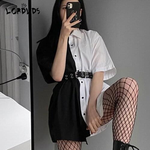 LORDLDS Fashionable Shirt Dresses