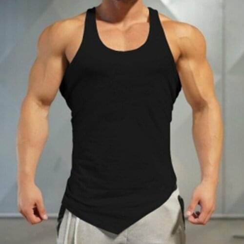 Tank Tops Men 2021 Top Seller Fitness Clothing Gym Sports Fitness Summer Solid Casual Gym Shirt Bodybuilding Vest