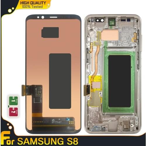 NEW Super AMOLED Screen For Samsung Galaxy S8 G950F G950A G950FD Lcd Display Touch Screen Digitizer Assembly Replacement Parts
