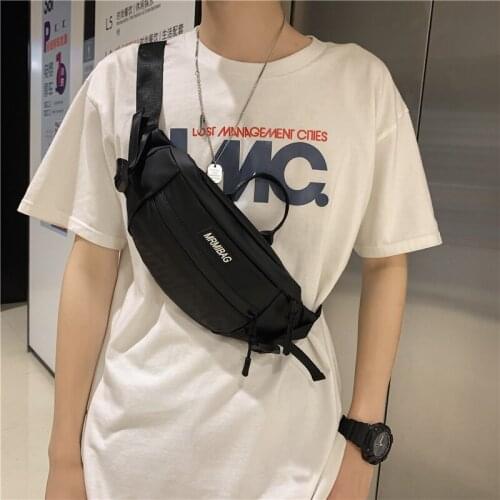 Street Style Waist Bag Men Hip Belt Bag Waterproof Outdoor Crossbody Pouch Chest Bags Travel Phone Pouch Unisex Fanny Pack