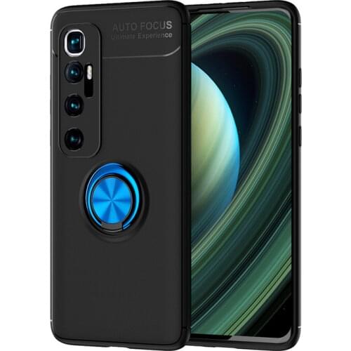 Luxury Silicone case For Xiaomi mi 10 Ultra Redmi K30 Ultra mi 10 Lite Soft Cover For Xiaomi note 10 Lite 10 Pro Finger Ring