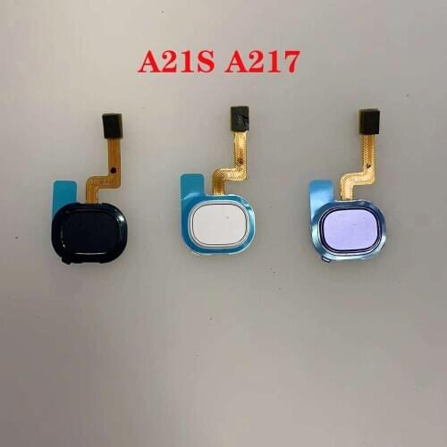 For Samsung Galaxy A21s A217 Original touch ID Fingerprint Sensor scanner Home Return Key Menu Button Flex Cable