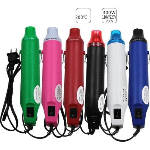 220V 110V 300W Heat Gun heat-shrink sheets polymer clay embossing powder handiwork mini Heat Tool Hot Air Gun